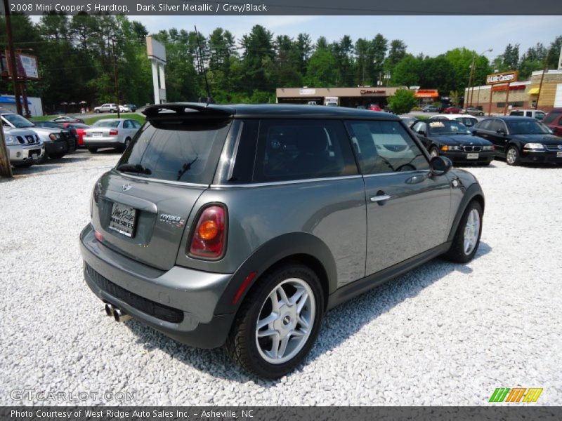 Dark Silver Metallic / Grey/Black 2008 Mini Cooper S Hardtop