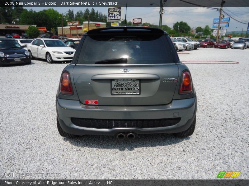 Dark Silver Metallic / Grey/Black 2008 Mini Cooper S Hardtop