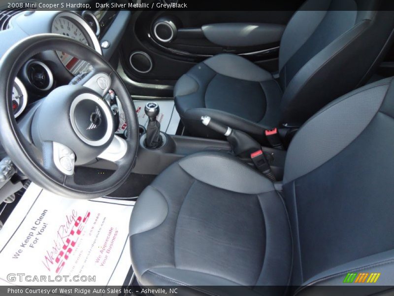 Dark Silver Metallic / Grey/Black 2008 Mini Cooper S Hardtop