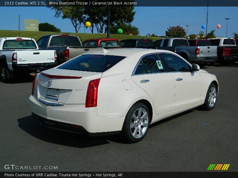 White Diamond Tricoat / Caramel/Jet Black Accents 2013 Cadillac ATS 2.5L