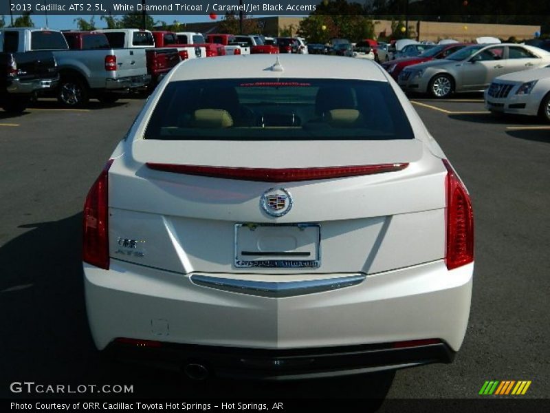 White Diamond Tricoat / Caramel/Jet Black Accents 2013 Cadillac ATS 2.5L