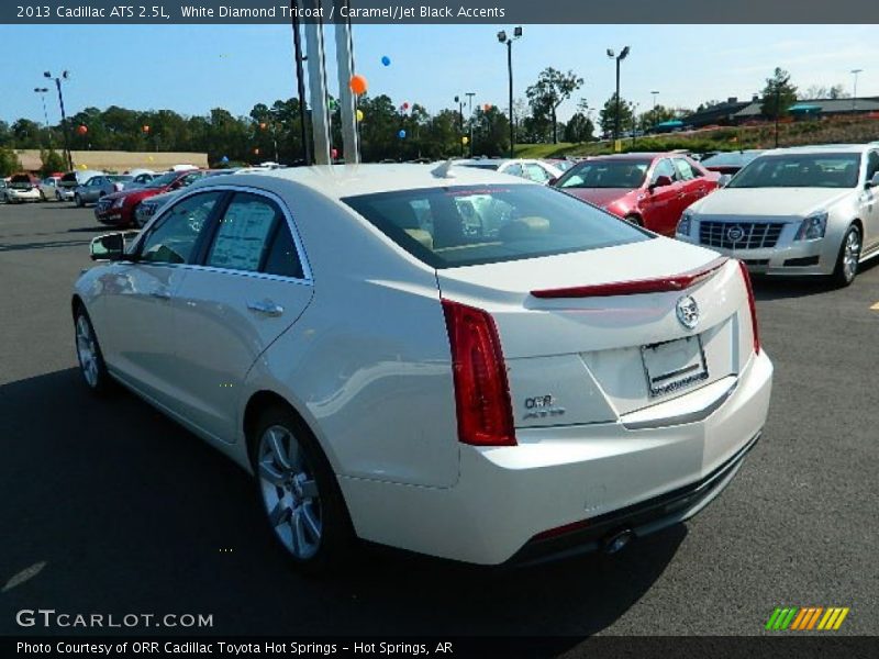 White Diamond Tricoat / Caramel/Jet Black Accents 2013 Cadillac ATS 2.5L