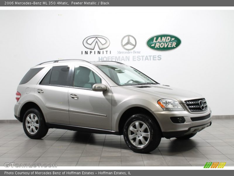 Pewter Metallic / Black 2006 Mercedes-Benz ML 350 4Matic
