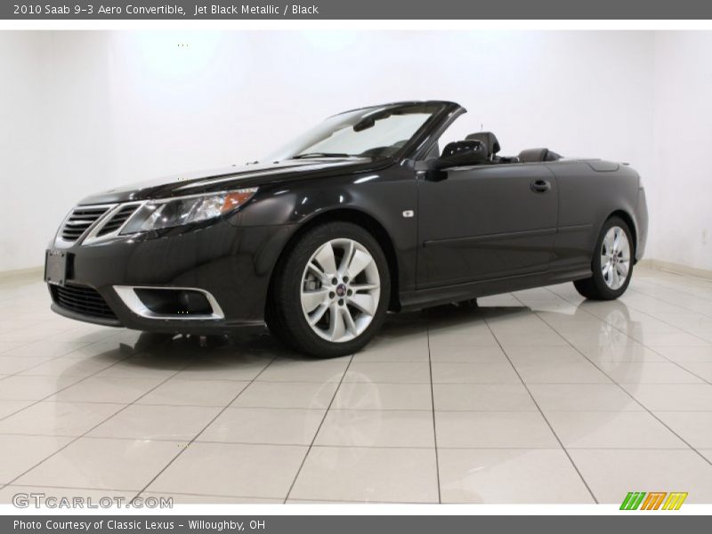 Jet Black Metallic / Black 2010 Saab 9-3 Aero Convertible