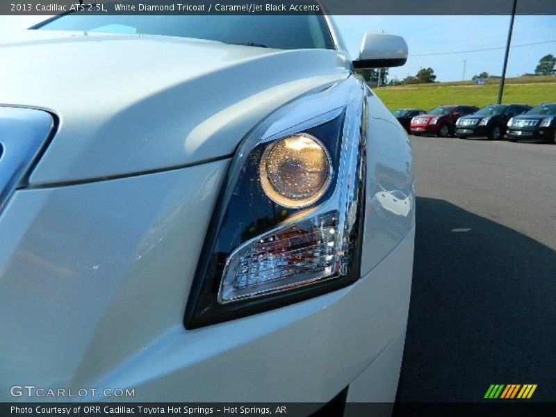 White Diamond Tricoat / Caramel/Jet Black Accents 2013 Cadillac ATS 2.5L