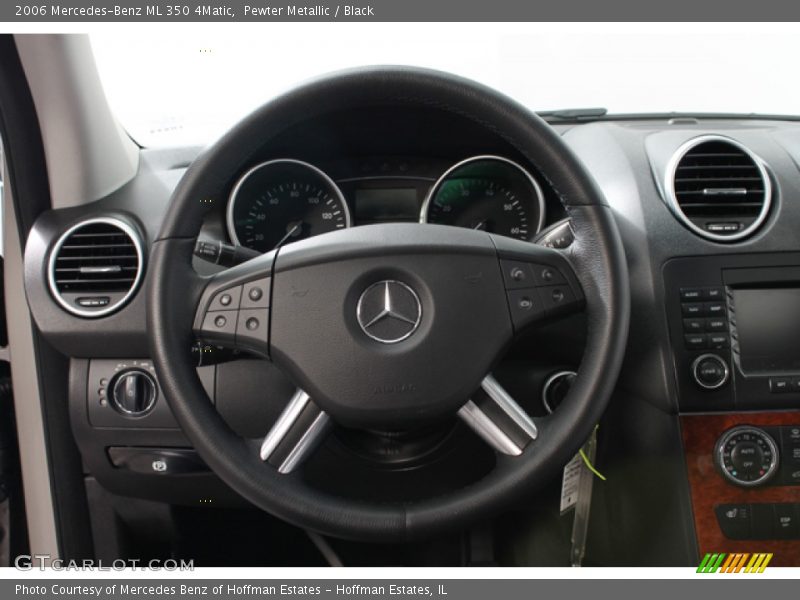 Pewter Metallic / Black 2006 Mercedes-Benz ML 350 4Matic