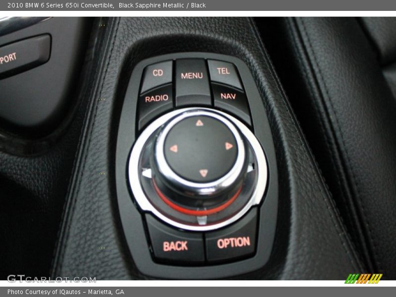 Controls of 2010 6 Series 650i Convertible