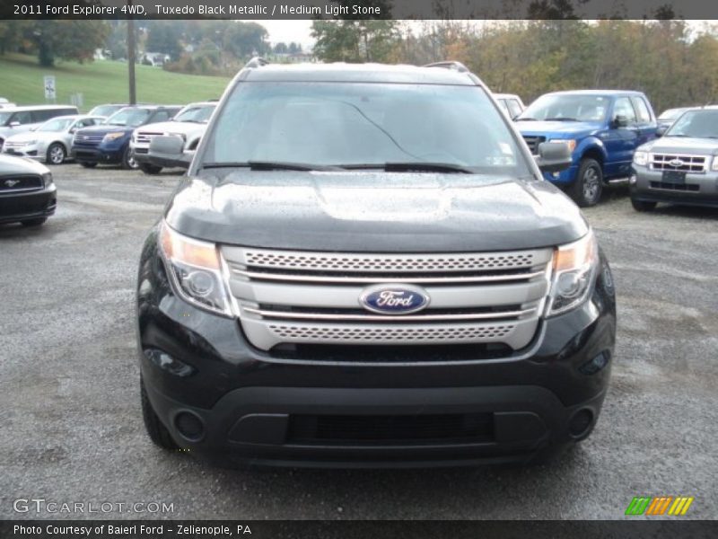 Tuxedo Black Metallic / Medium Light Stone 2011 Ford Explorer 4WD