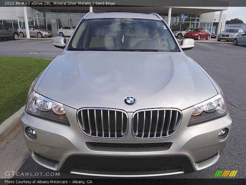 Mineral Silver Metallic / Sand Beige 2013 BMW X3 xDrive 28i