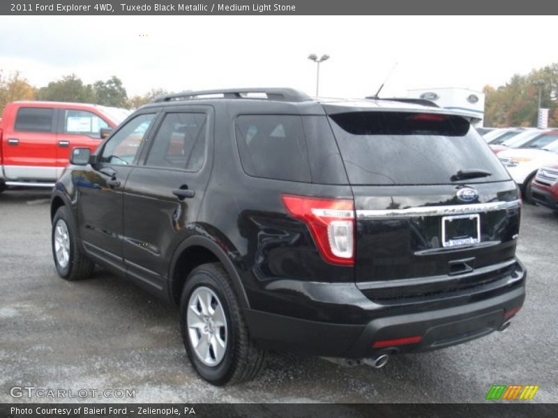 Tuxedo Black Metallic / Medium Light Stone 2011 Ford Explorer 4WD