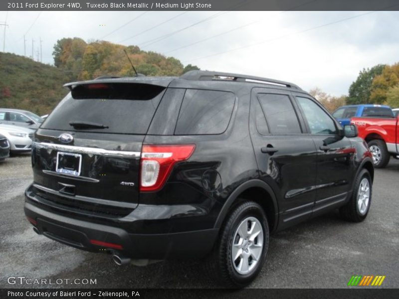 Tuxedo Black Metallic / Medium Light Stone 2011 Ford Explorer 4WD