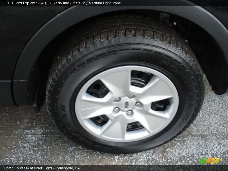 Tuxedo Black Metallic / Medium Light Stone 2011 Ford Explorer 4WD