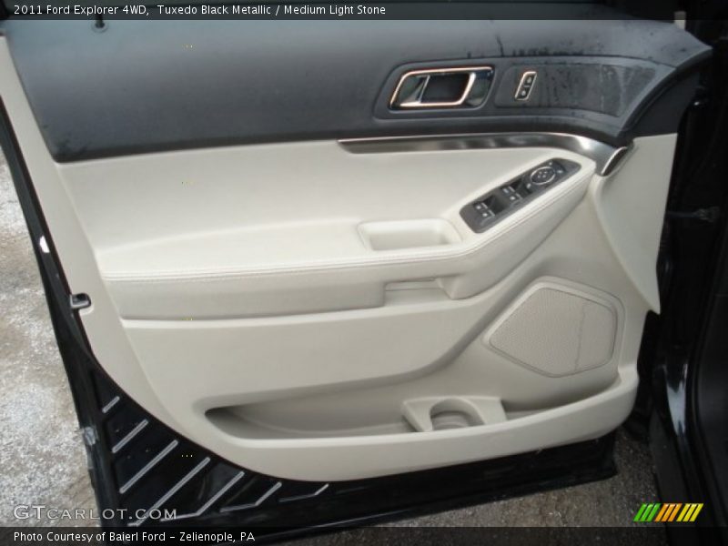 Tuxedo Black Metallic / Medium Light Stone 2011 Ford Explorer 4WD