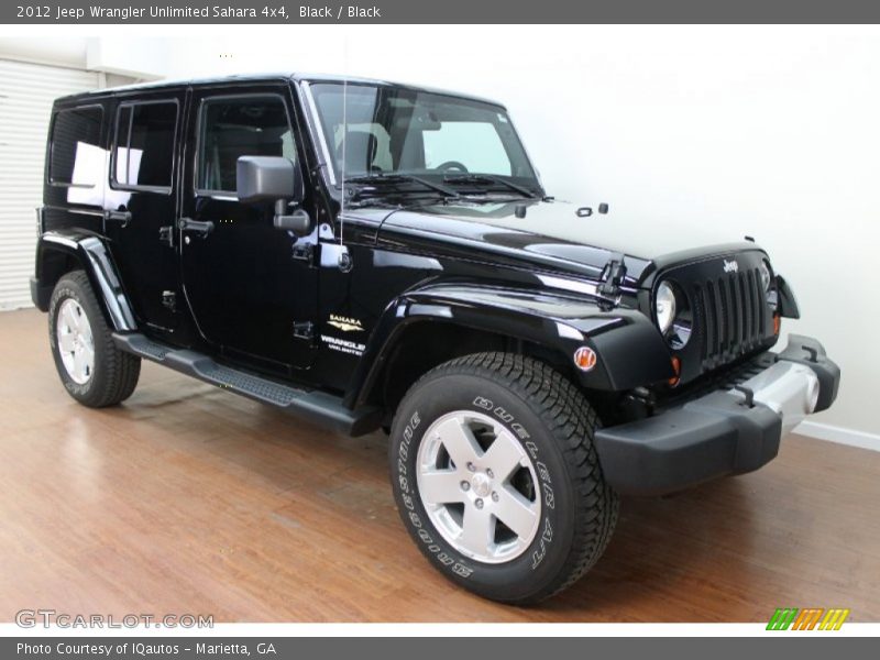 Black / Black 2012 Jeep Wrangler Unlimited Sahara 4x4