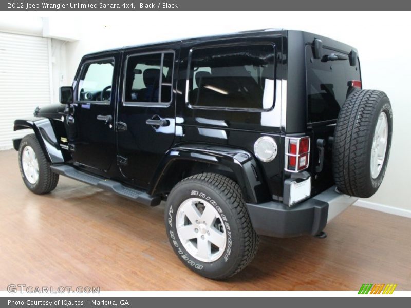 Black / Black 2012 Jeep Wrangler Unlimited Sahara 4x4