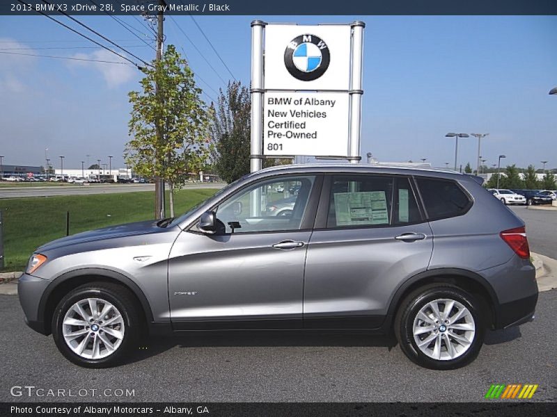 Space Gray Metallic / Black 2013 BMW X3 xDrive 28i