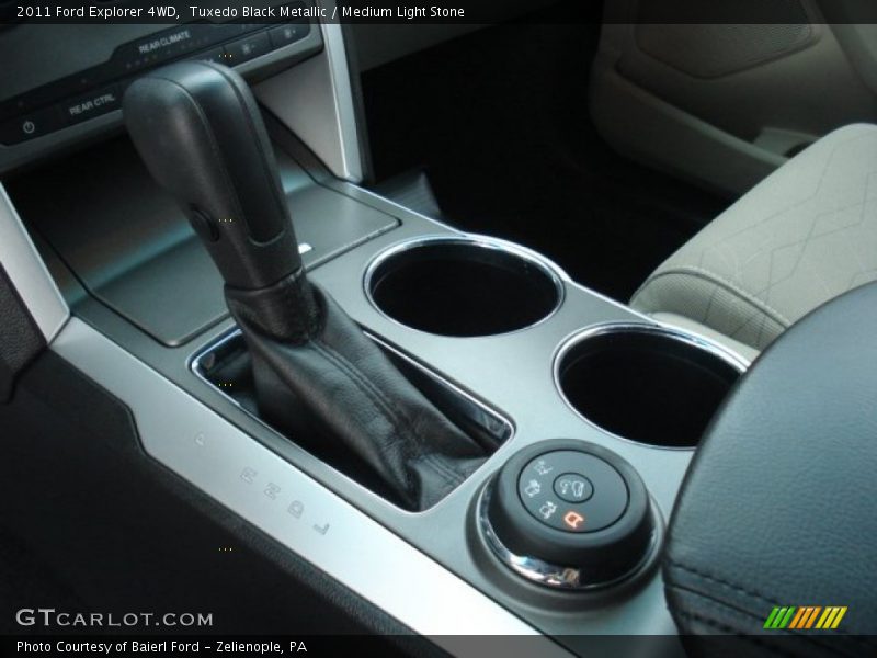 Tuxedo Black Metallic / Medium Light Stone 2011 Ford Explorer 4WD