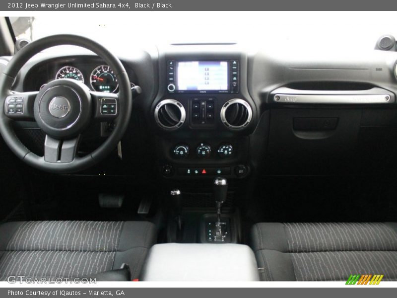 Black / Black 2012 Jeep Wrangler Unlimited Sahara 4x4