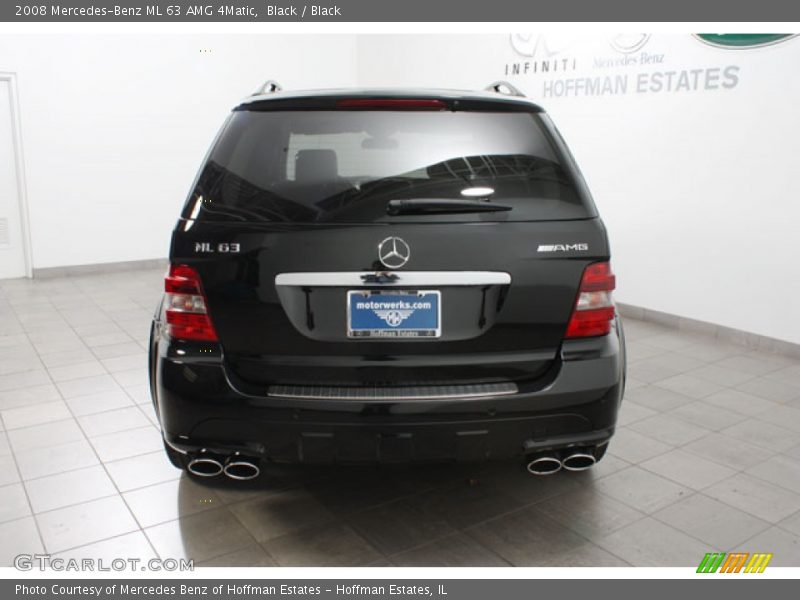 Black / Black 2008 Mercedes-Benz ML 63 AMG 4Matic