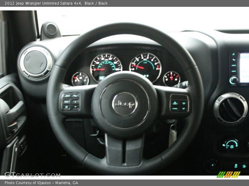Black / Black 2012 Jeep Wrangler Unlimited Sahara 4x4