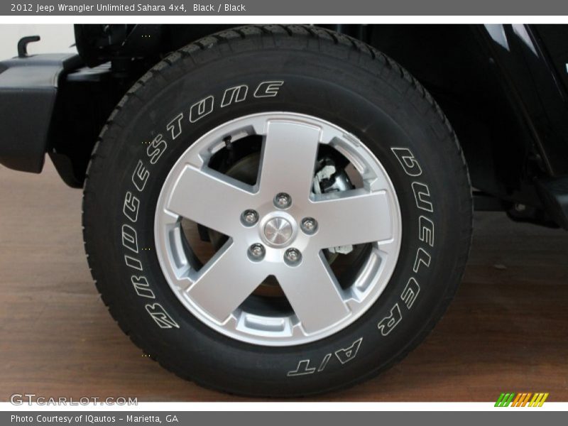 Black / Black 2012 Jeep Wrangler Unlimited Sahara 4x4