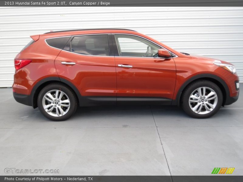 Canyon Copper / Beige 2013 Hyundai Santa Fe Sport 2.0T