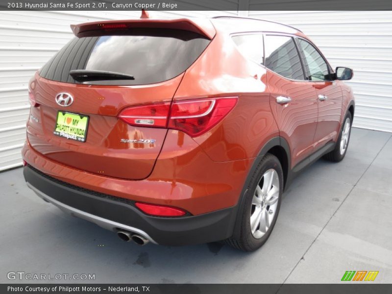 Canyon Copper / Beige 2013 Hyundai Santa Fe Sport 2.0T