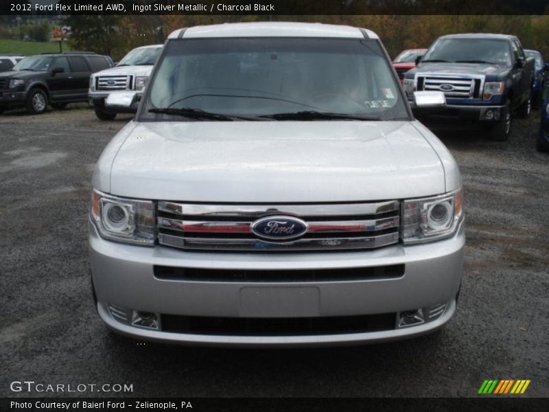 Ingot Silver Metallic / Charcoal Black 2012 Ford Flex Limited AWD
