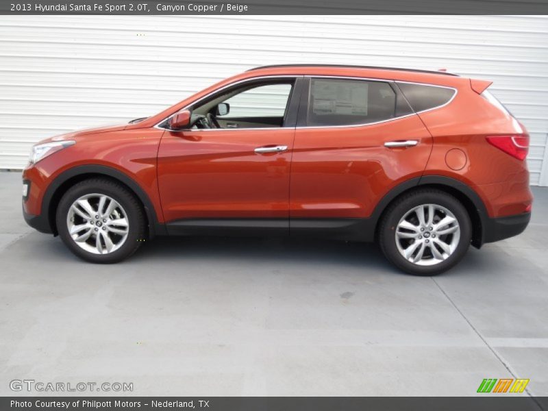 Canyon Copper / Beige 2013 Hyundai Santa Fe Sport 2.0T