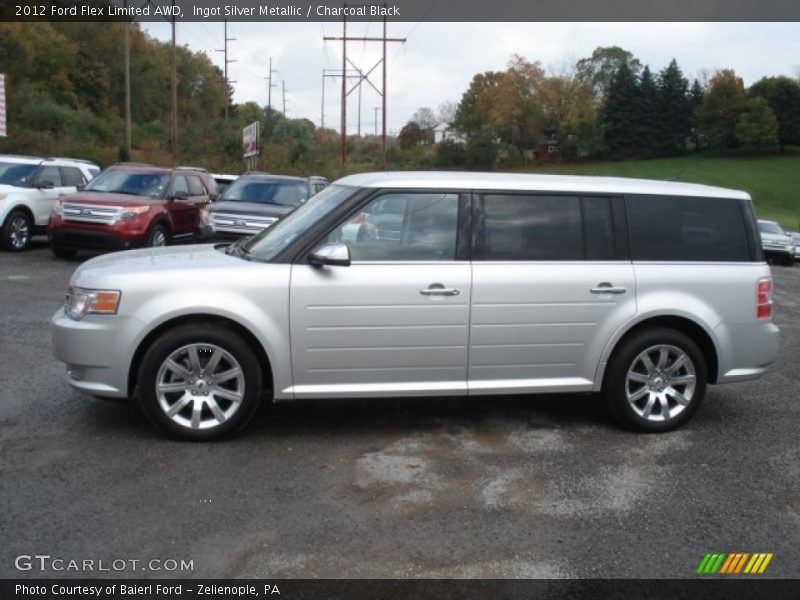 Ingot Silver Metallic / Charcoal Black 2012 Ford Flex Limited AWD
