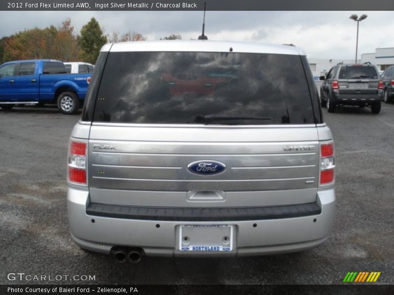 Ingot Silver Metallic / Charcoal Black 2012 Ford Flex Limited AWD