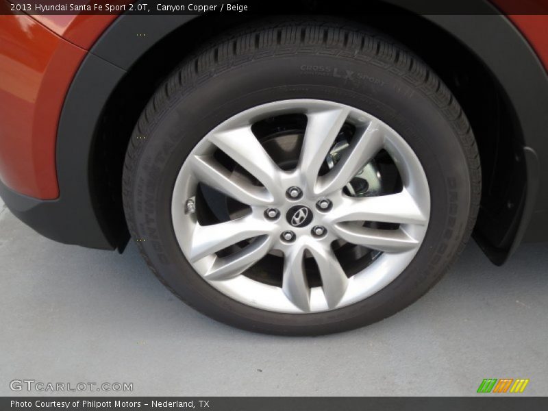 Canyon Copper / Beige 2013 Hyundai Santa Fe Sport 2.0T
