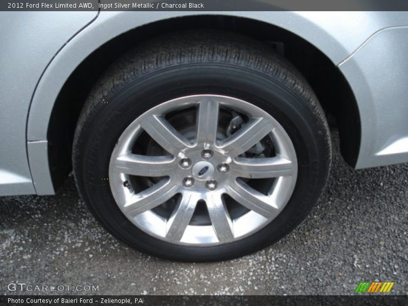 Ingot Silver Metallic / Charcoal Black 2012 Ford Flex Limited AWD