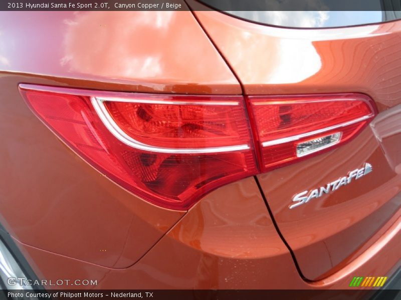 Canyon Copper / Beige 2013 Hyundai Santa Fe Sport 2.0T