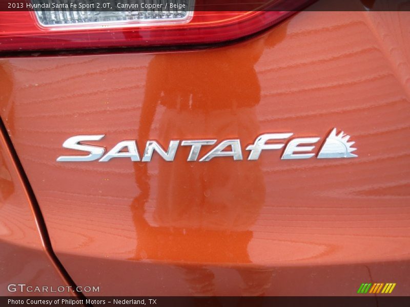 Canyon Copper / Beige 2013 Hyundai Santa Fe Sport 2.0T