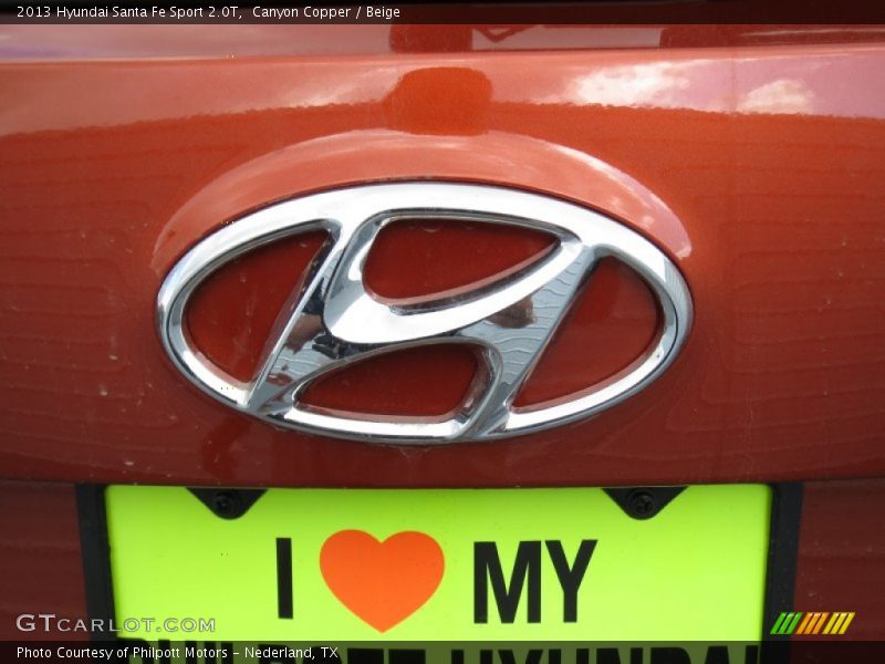 Canyon Copper / Beige 2013 Hyundai Santa Fe Sport 2.0T