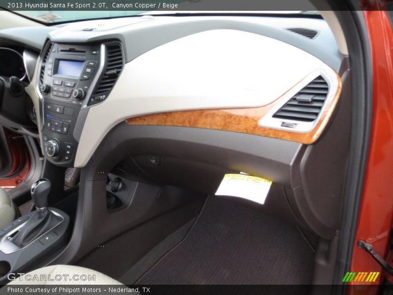 Canyon Copper / Beige 2013 Hyundai Santa Fe Sport 2.0T