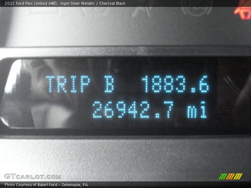 Ingot Silver Metallic / Charcoal Black 2012 Ford Flex Limited AWD