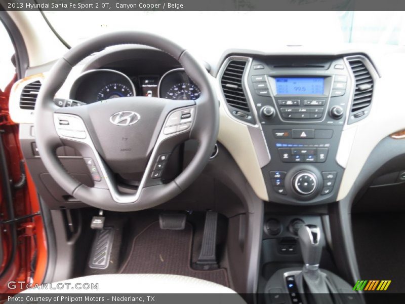 Canyon Copper / Beige 2013 Hyundai Santa Fe Sport 2.0T