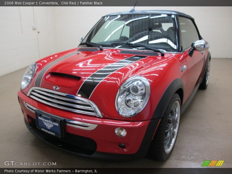 Chili Red / Panther Black 2006 Mini Cooper S Convertible
