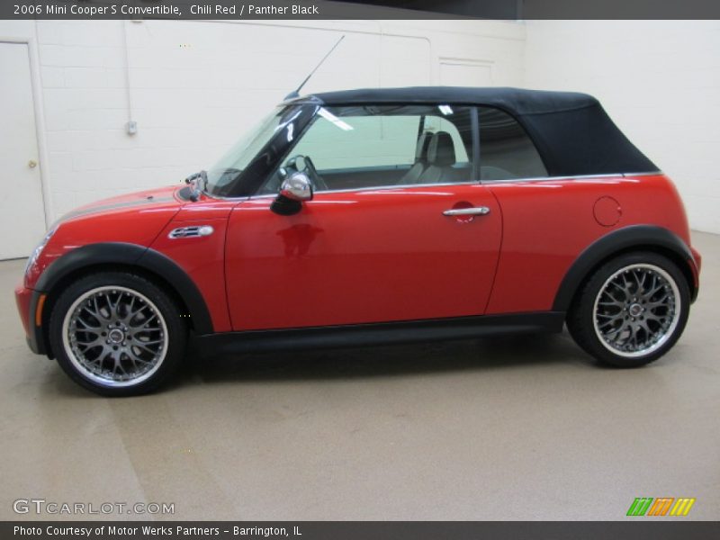 Chili Red / Panther Black 2006 Mini Cooper S Convertible