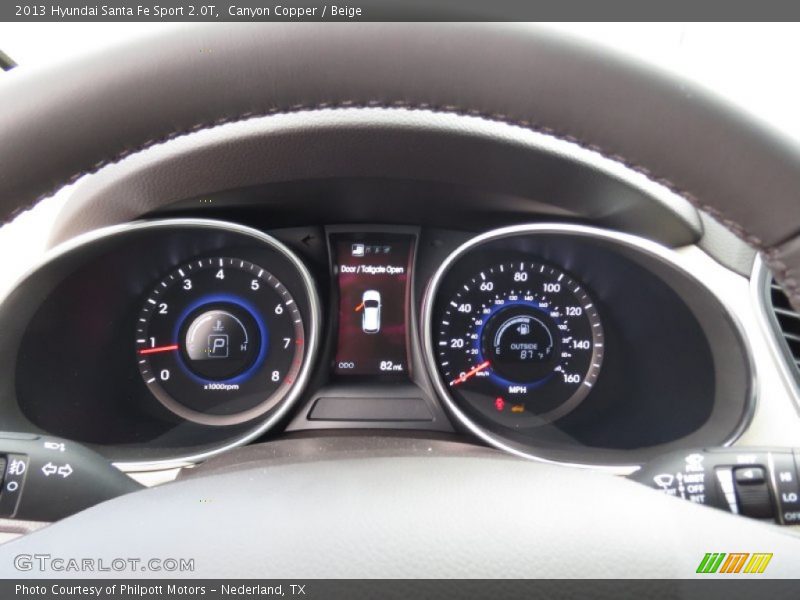 Canyon Copper / Beige 2013 Hyundai Santa Fe Sport 2.0T