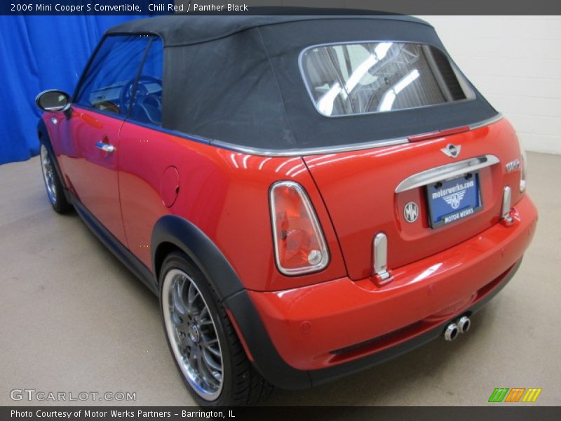 Chili Red / Panther Black 2006 Mini Cooper S Convertible