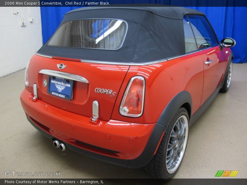 Chili Red / Panther Black 2006 Mini Cooper S Convertible