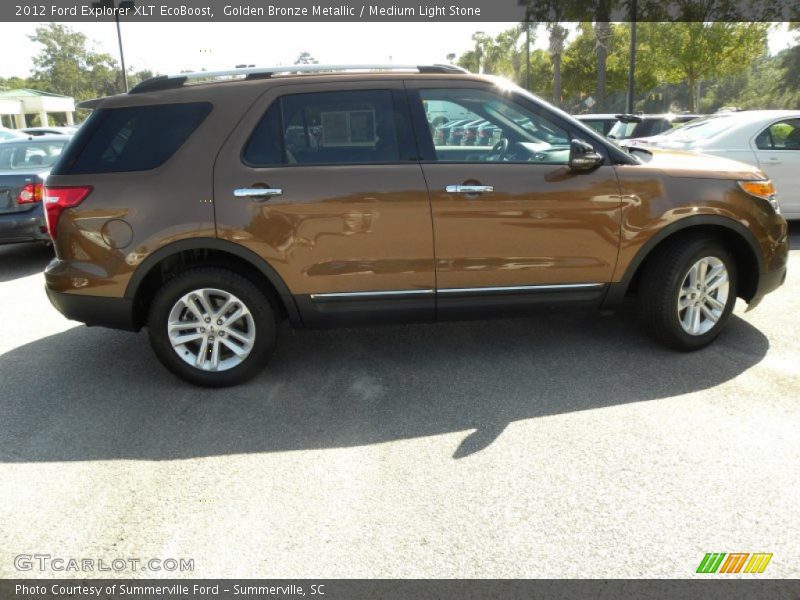 Golden Bronze Metallic / Medium Light Stone 2012 Ford Explorer XLT EcoBoost