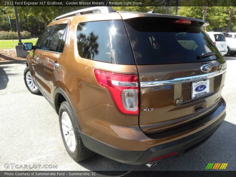 Golden Bronze Metallic / Medium Light Stone 2012 Ford Explorer XLT EcoBoost