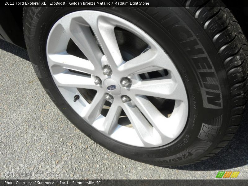 Golden Bronze Metallic / Medium Light Stone 2012 Ford Explorer XLT EcoBoost