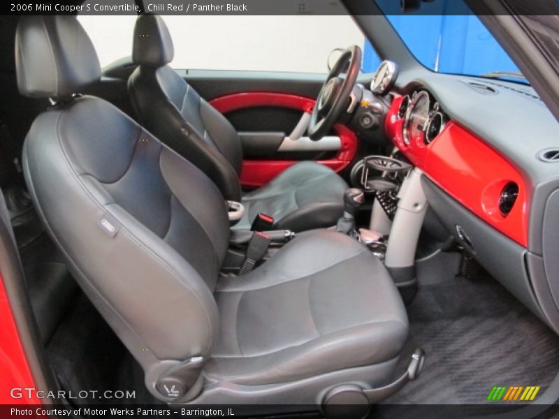Chili Red / Panther Black 2006 Mini Cooper S Convertible