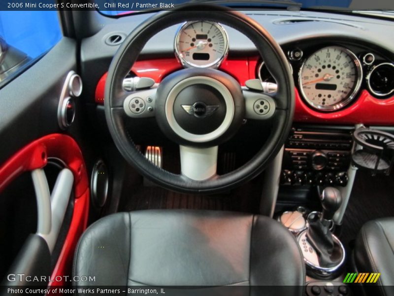 Chili Red / Panther Black 2006 Mini Cooper S Convertible
