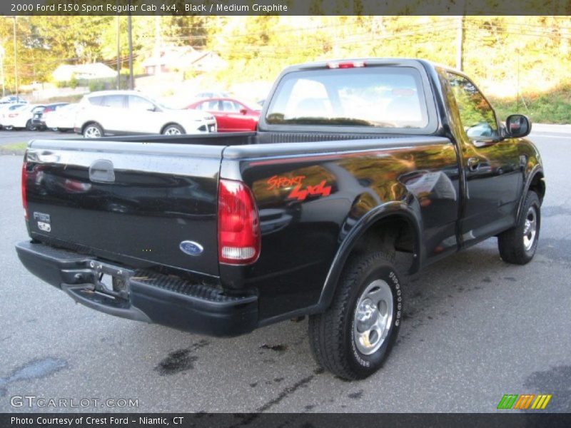 Black / Medium Graphite 2000 Ford F150 Sport Regular Cab 4x4